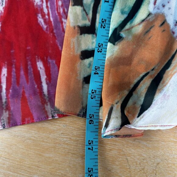 Boston Proper Dress Womens Small Multicolor Boho Maxi Sheer Overlay Flowy Resort - Picture 11 of 11